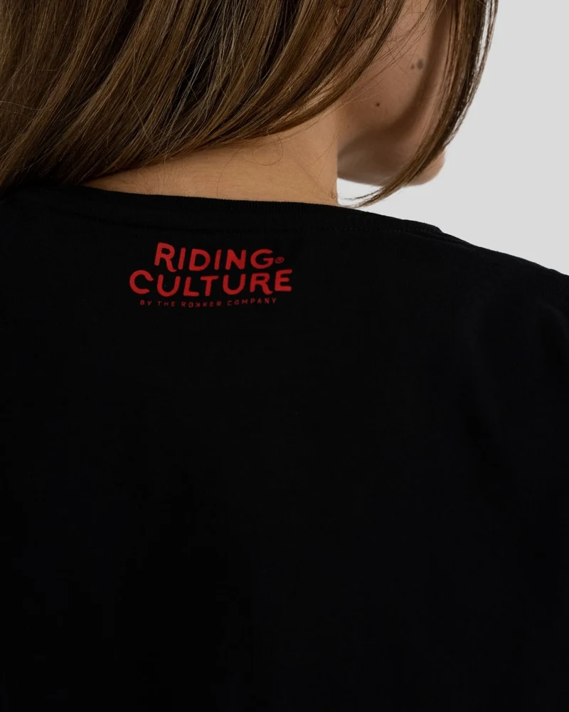 Logo RC Lady Loose Black T-Shirt