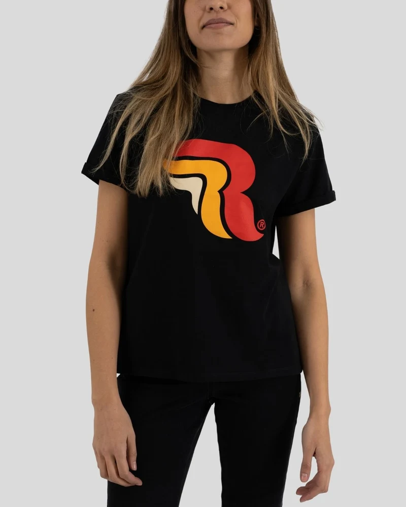 Logo RC Lady Loose Black T-Shirt