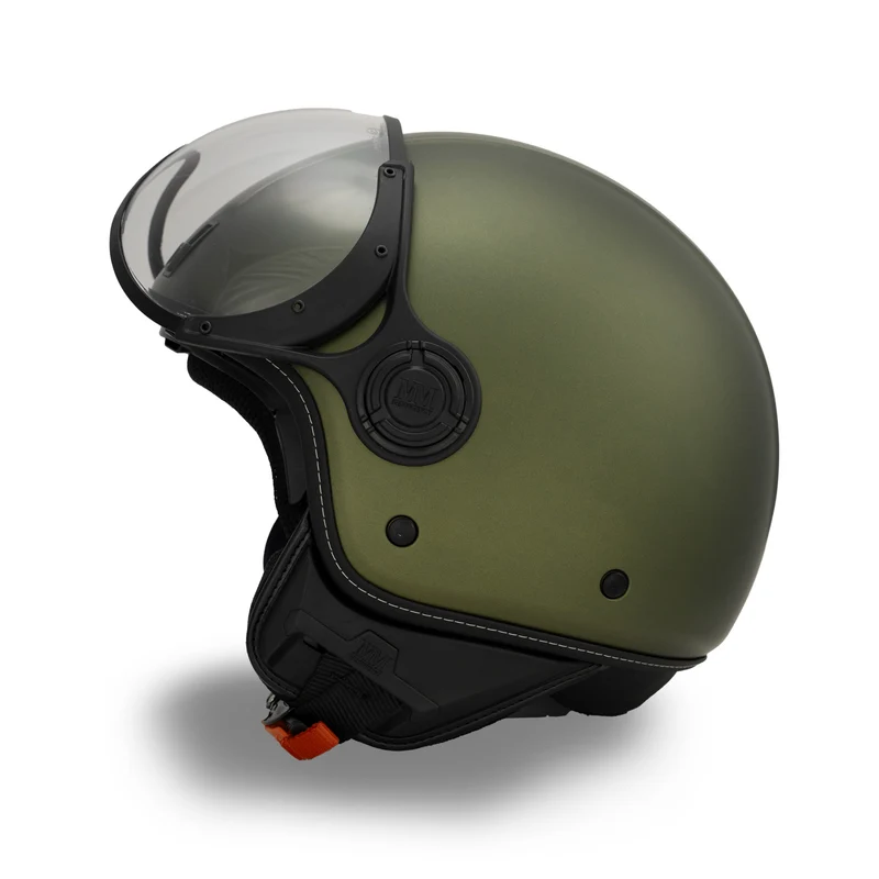 Casco JET A-Ventura Verde Oliva Monocromo di MM Independent