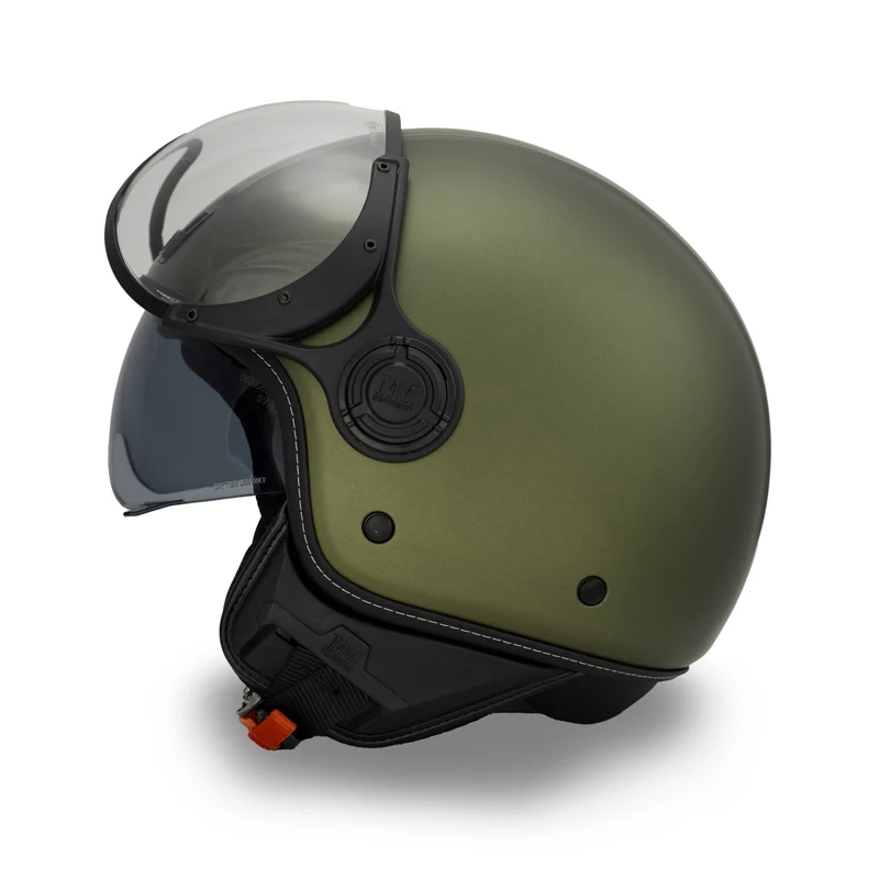 Casco JET A-Ventura Verde Oliva Monocromo di MM Independent