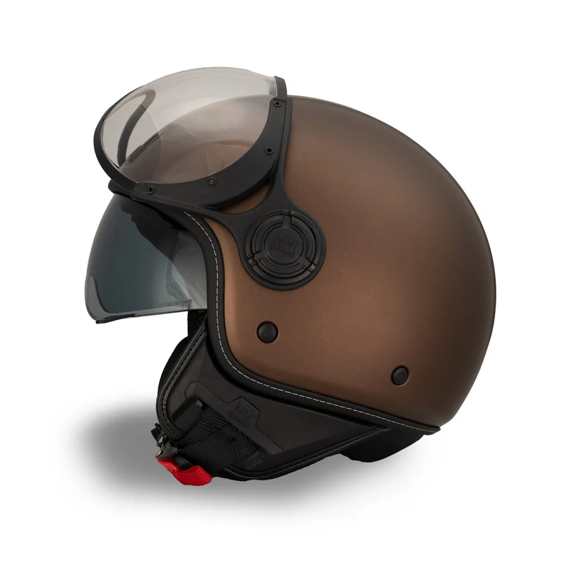 Casco JET A-Ventura Brown Monocromo