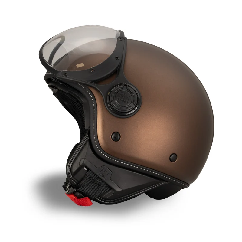 Casco JET A-Ventura Brown Monocromo