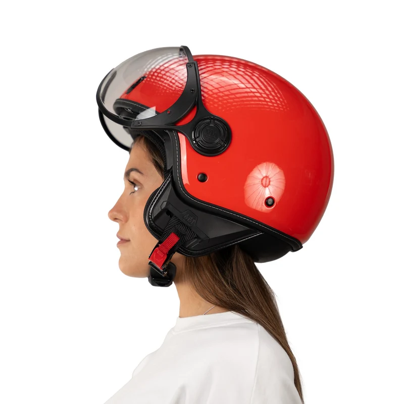Casco JET A-Ventura Rosso