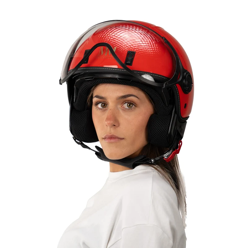 Casco JET A-Ventura Rosso