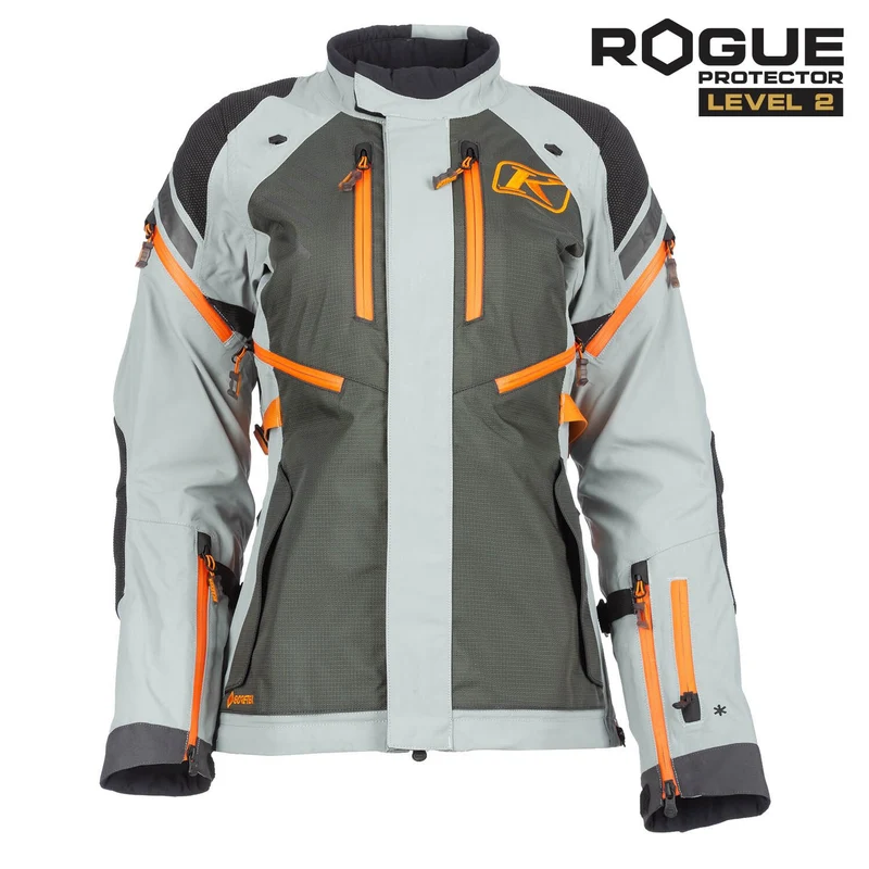 Klim Women Artemis Jacke Asphalt - Ember Orange Gen 3