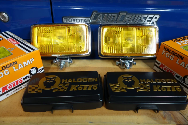 Koito Amber Rectangular Fog Lamps - New Old Stock ("NOS")