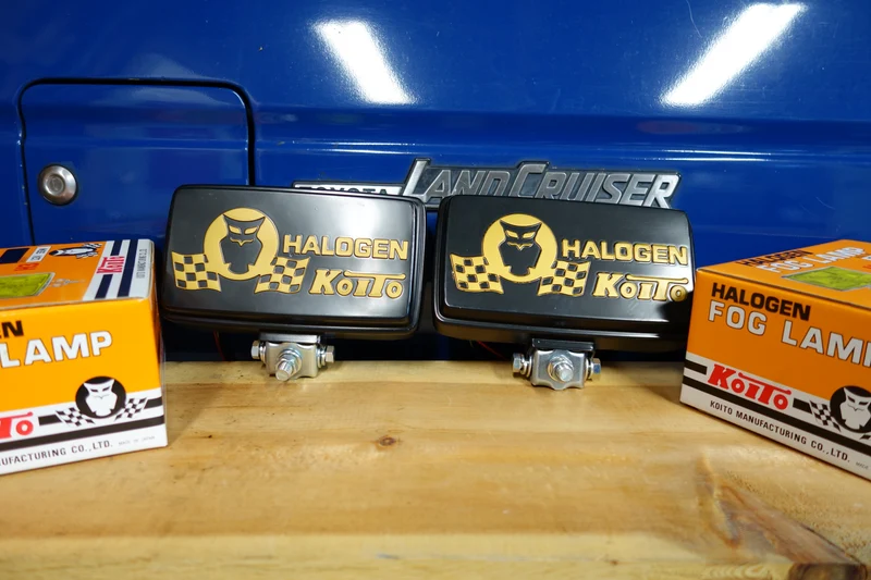 Koito Amber Rectangular Fog Lamps - New Old Stock ("NOS")