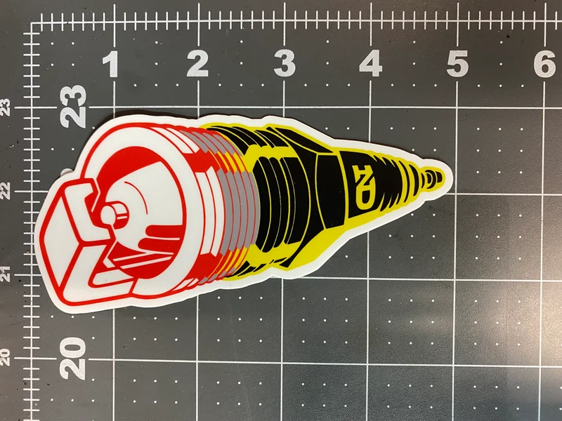 Vintage Denso U-groove Plug Sticker