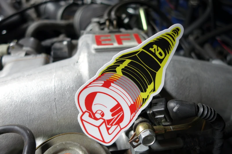 Vintage Denso U-groove Plug Sticker