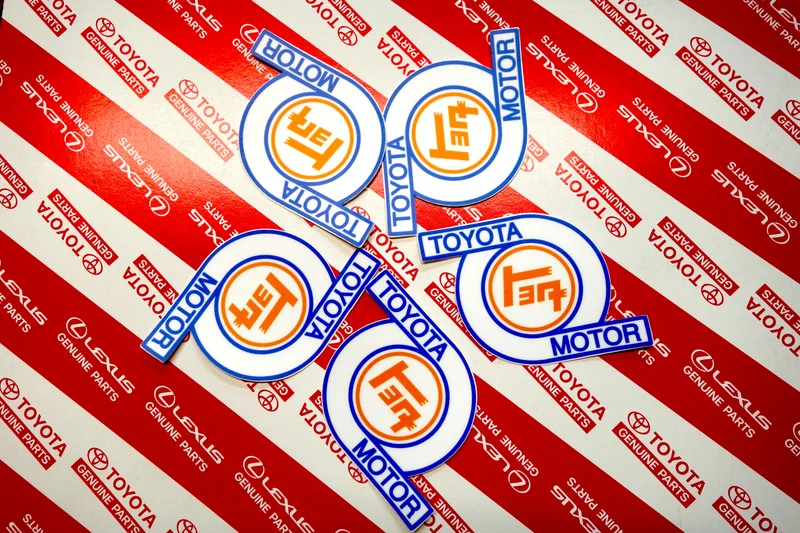Vintage Toyota Motors Logo Sticker