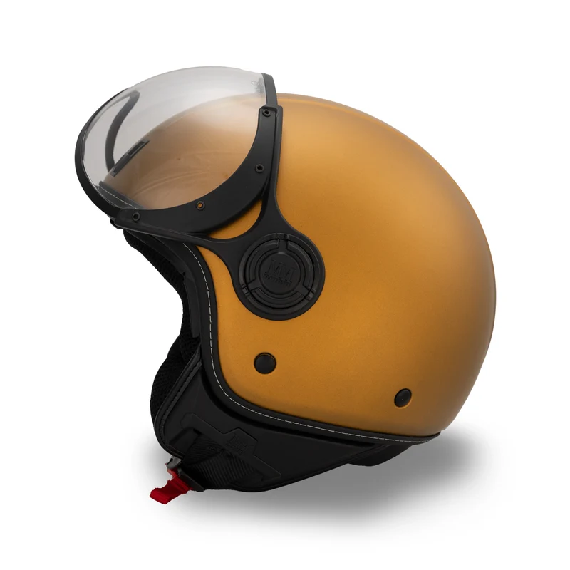 Casco JET A-Ventura Gold Monocromo