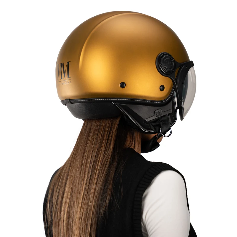 Casco JET A-Ventura Gold Monocromo