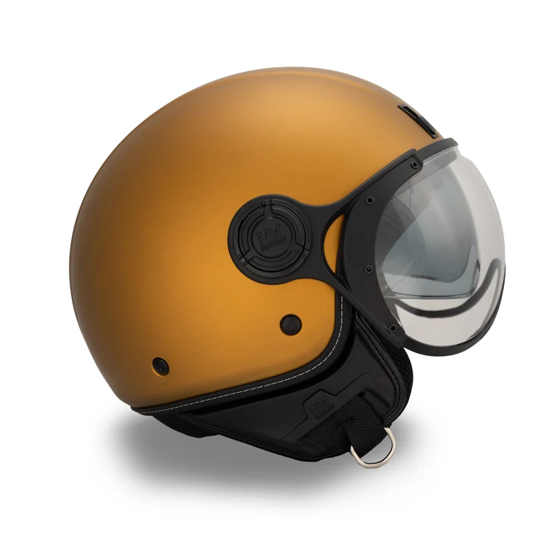 Casco JET A-Ventura Gold Monocromo