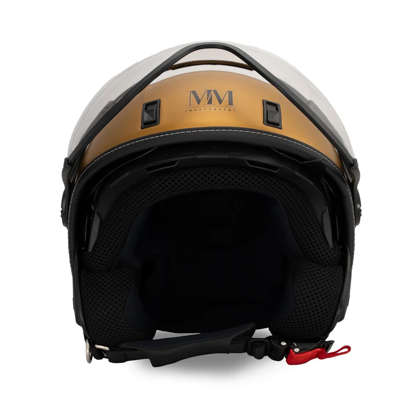 Casco JET A-Ventura Gold Monocromo