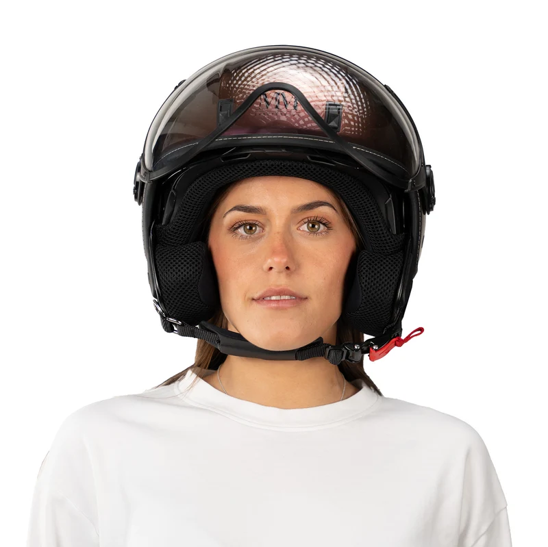 Casco JET A-Ventura Cameleon Magenta Cangiante monocromo