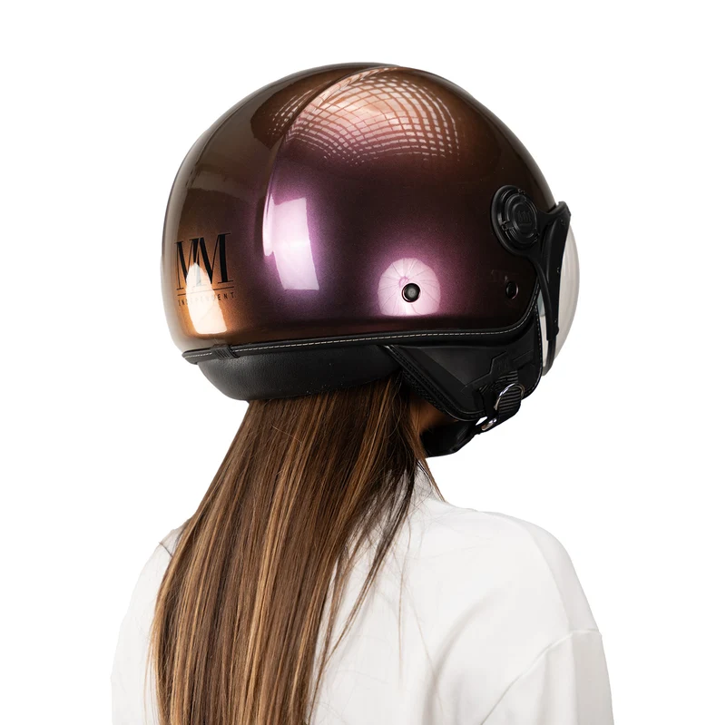 Casco JET A-Ventura Cameleon Magenta Cangiante monocromo