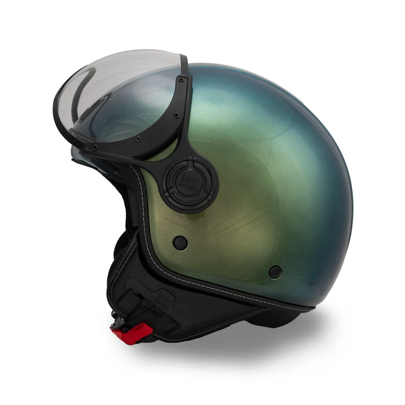 Casco JET A-Ventura Moscondoro Verde Cangiante Monocromo