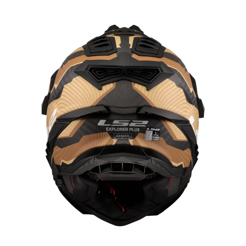 LS2 Helm MX701 Explorer Carbon Trick Matt Brown Sand
