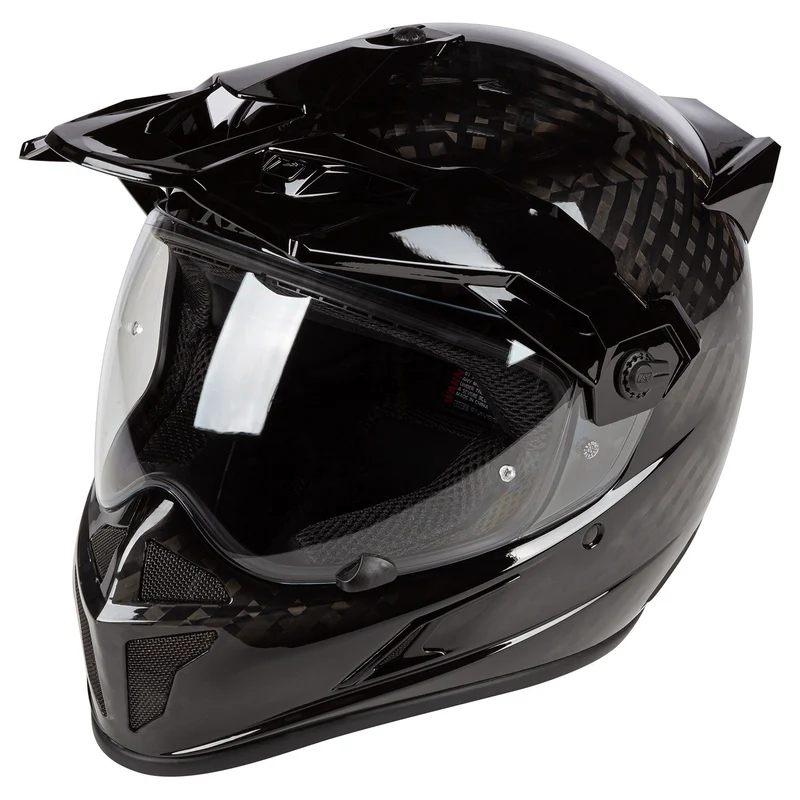 Klim Krios Karbon Adventure Helm ECE/DOT Gloss Karbon Black