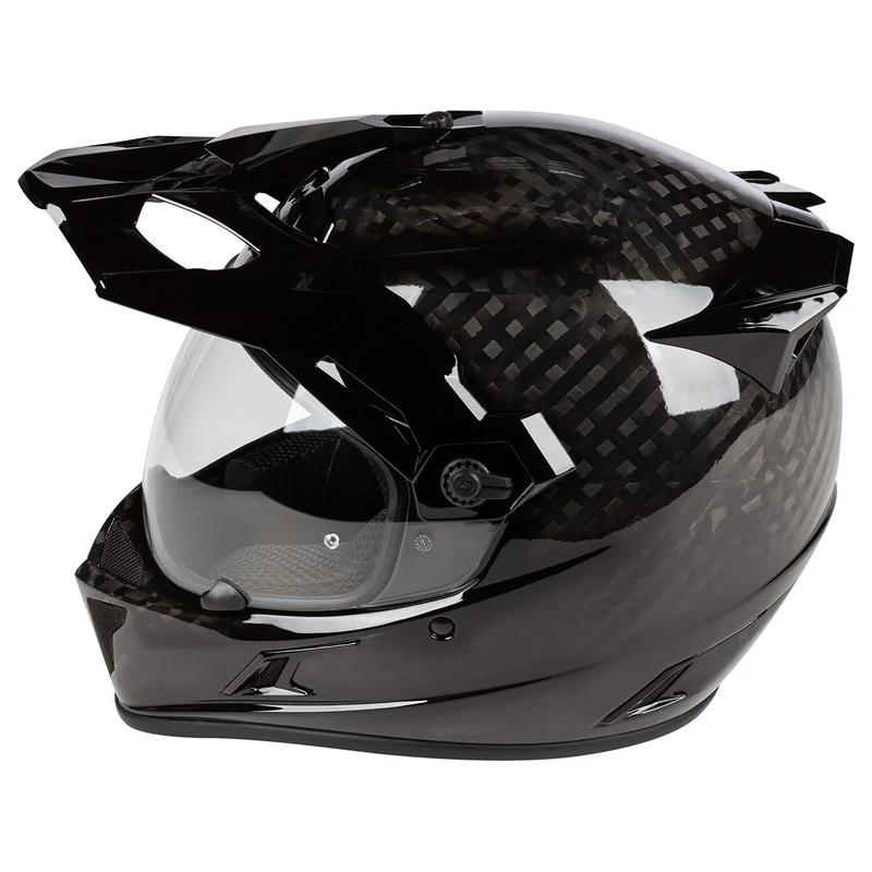 Klim Krios Karbon Adventure Helm ECE/DOT Gloss Karbon Black