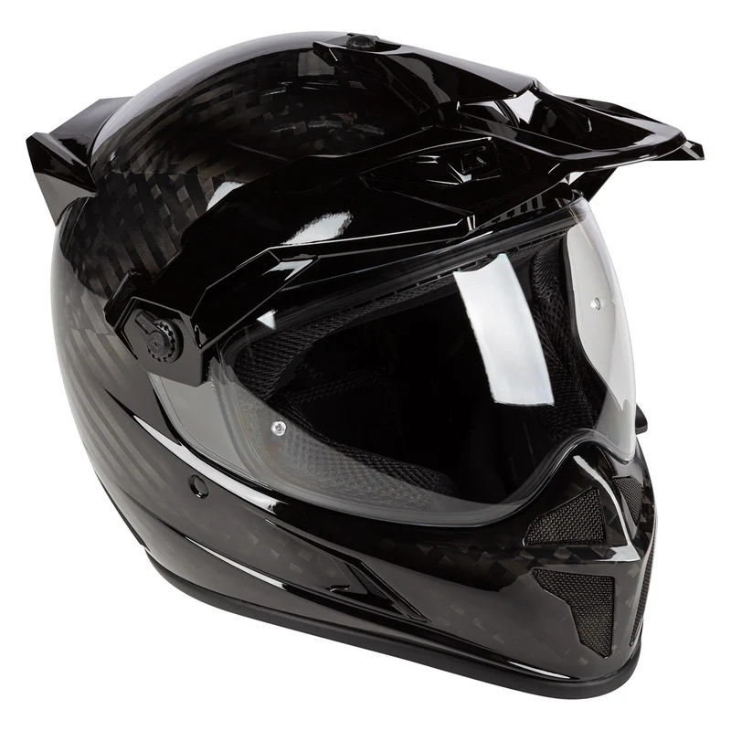 Klim Krios Karbon Adventure Helm ECE/DOT Gloss Karbon Black