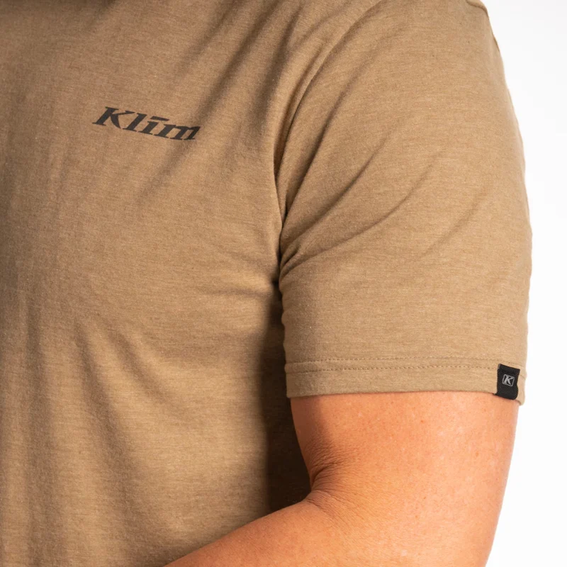Klim T-Shirt Guts n' Glory Tri-blend Tee Coyote Brown Heather Asphalt