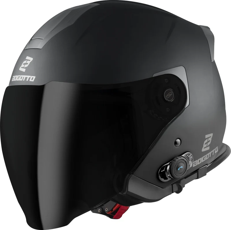 Bogotto H586 BT Solid Bluetooth Jet Helmet