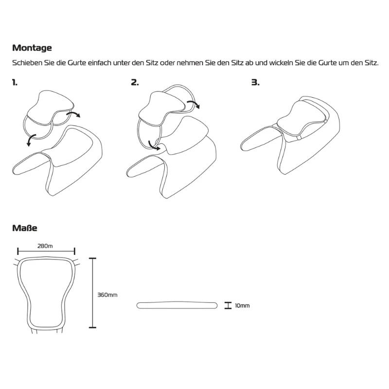 Oxford Cool Seat Belüfteter Motorradsitzbezug