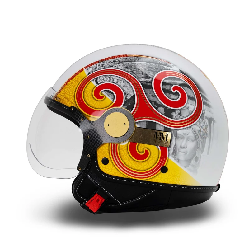 Casco Sicilia Trinacria 2.0 Giallo-Rosso Limited Edition