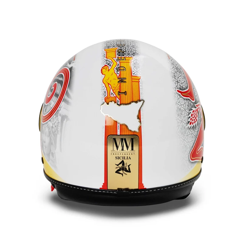 Casco Sicilia Trinacria 2.0 Giallo-Rosso Limited Edition