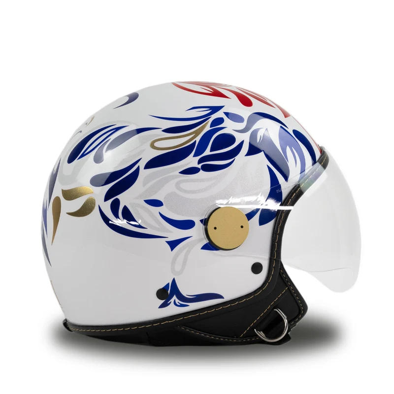 Casco Francia Coq Bianco in Edizione Limitata