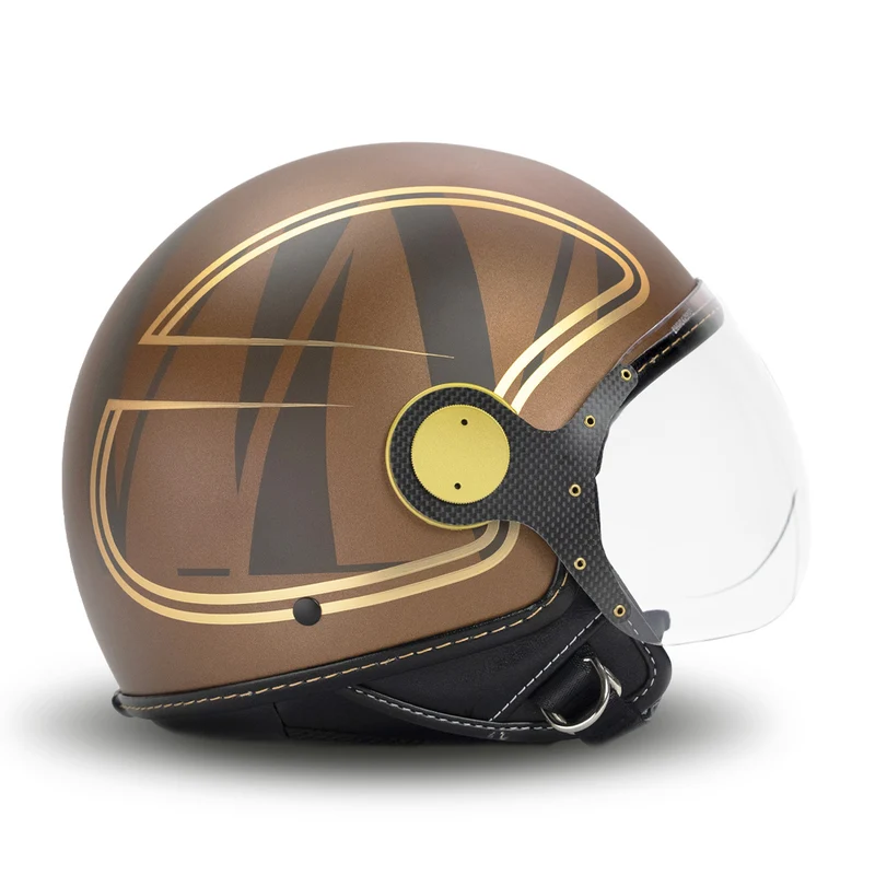 Casco Jet Elegant in Brown Gold