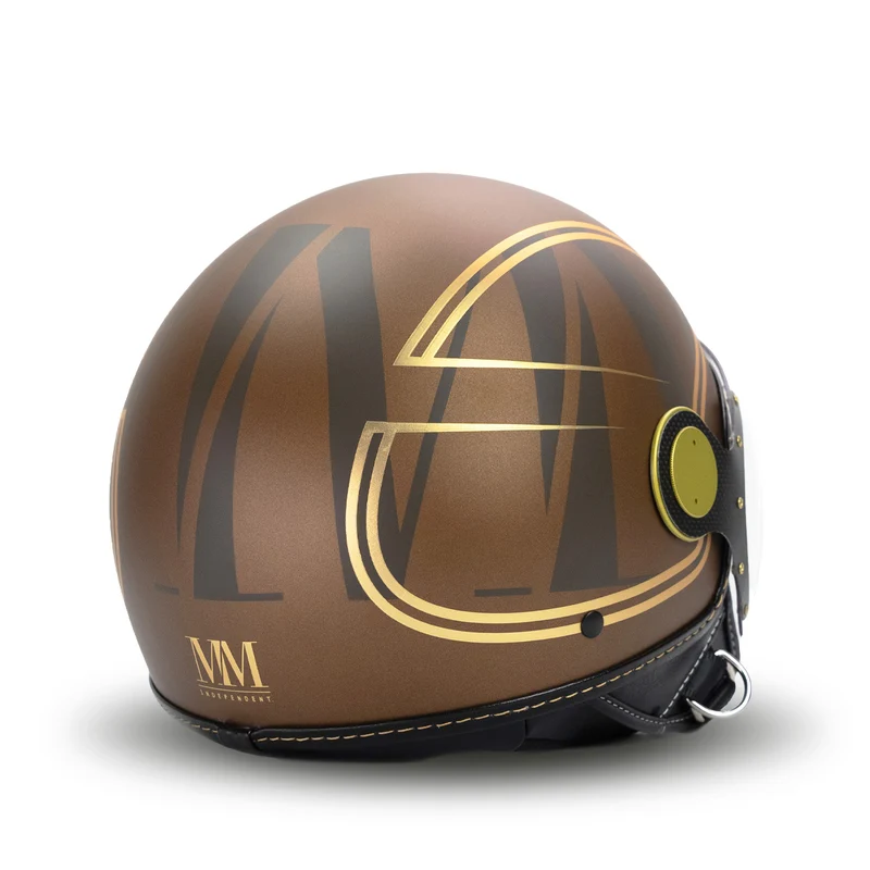 Casco Jet Elegant in Brown Gold