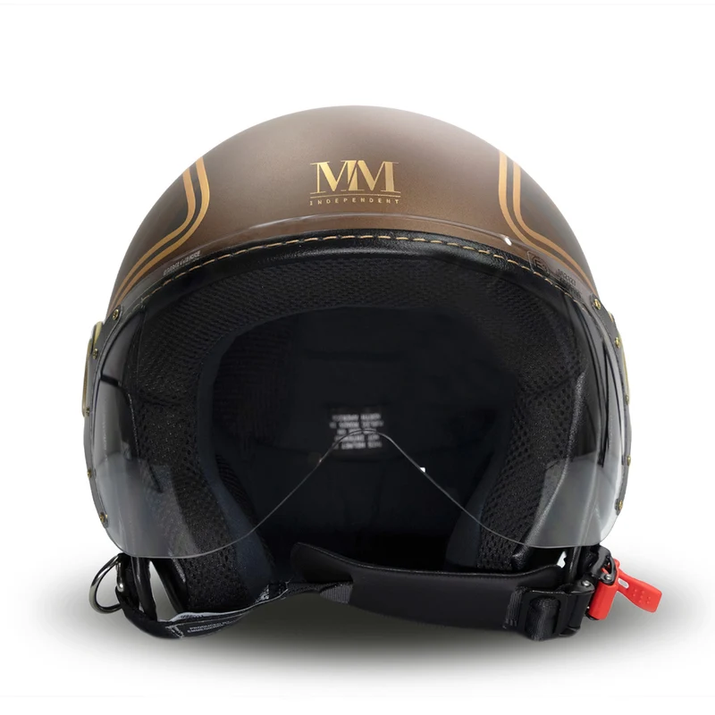 Casco Jet Elegant in Brown Gold