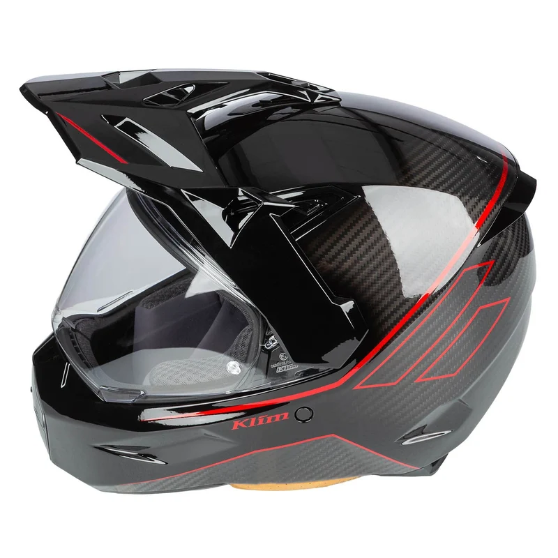 Klim X1 Alpha Helm ECE/DOT Quanta Gloss Black - Fiery Red