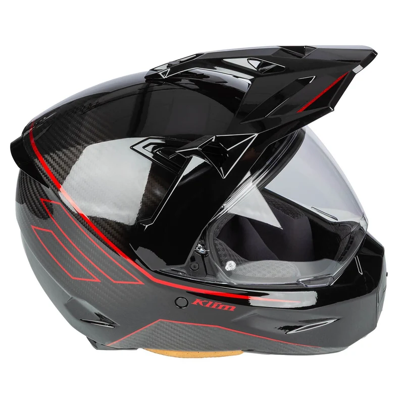 Klim X1 Alpha Helm ECE/DOT Quanta Gloss Black - Fiery Red
