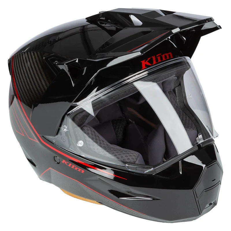 Klim X1 Alpha Helm ECE/DOT Quanta Gloss Black - Fiery Red