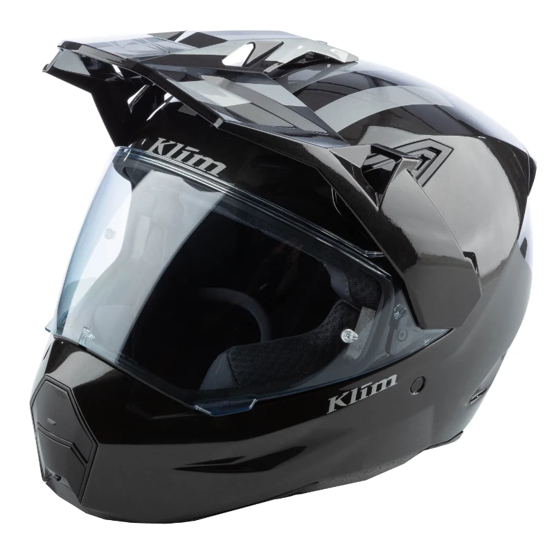 Klim X1 Alpha Helm ECE/DOT Patriot - Gloss Metallic Gunmetal Black