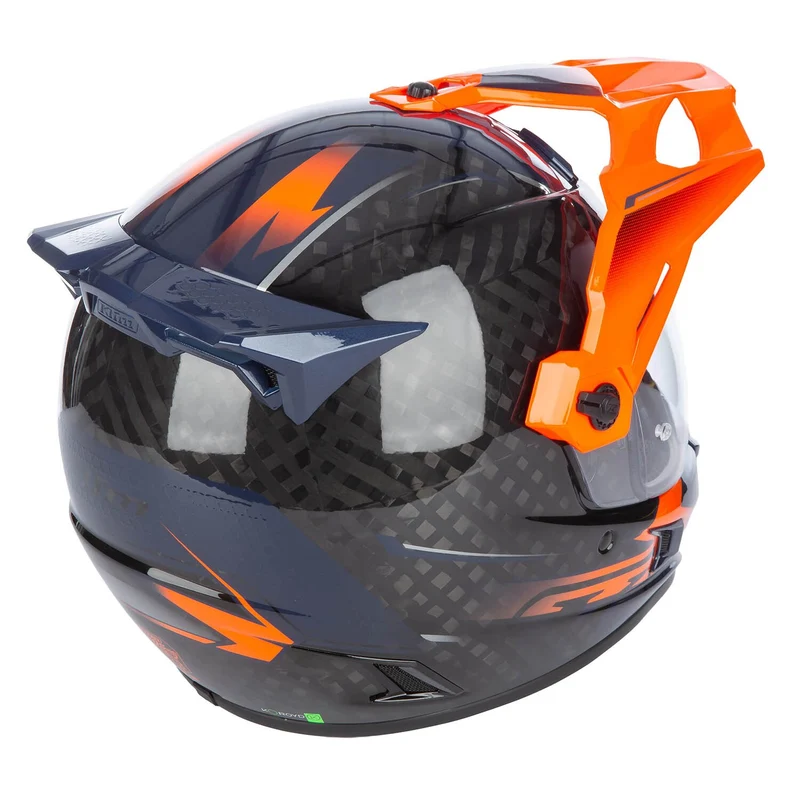 Klim Krios Pro Helm ECE/DOT Echo Gloss Black - Striking Orange - Petrol