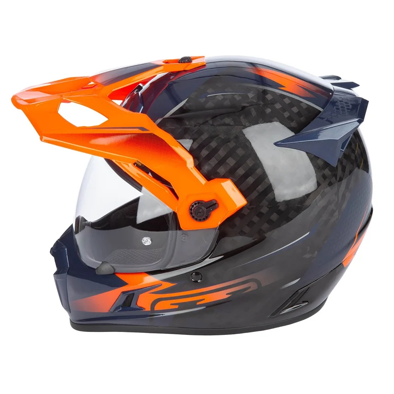 Klim Krios Pro Helm ECE/DOT Echo Gloss Black - Striking Orange - Petrol
