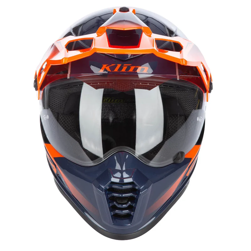 Klim Krios Pro Helm ECE/DOT Echo Gloss Black - Striking Orange - Petrol