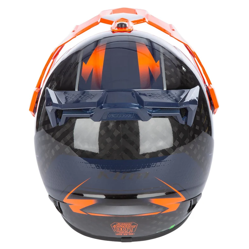 Klim Krios Pro Helm ECE/DOT Echo Gloss Black - Striking Orange - Petrol