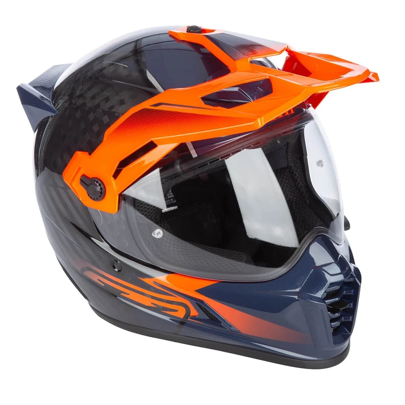 Klim Krios Pro Helm ECE/DOT Echo Gloss Black - Striking Orange - Petrol