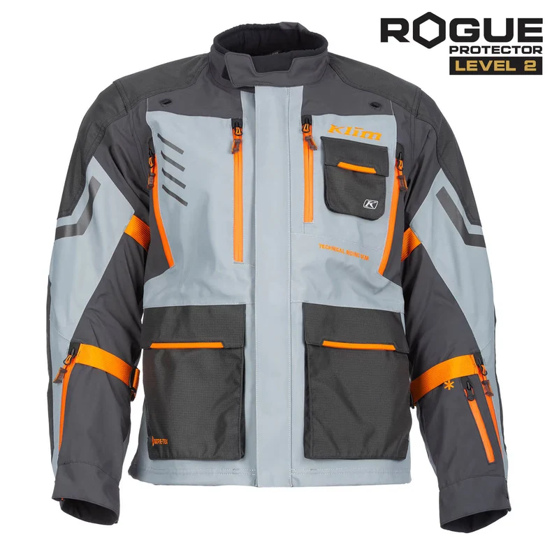 Klim Carlsbad Jacke Asphalt - Ember Orange Gen 4