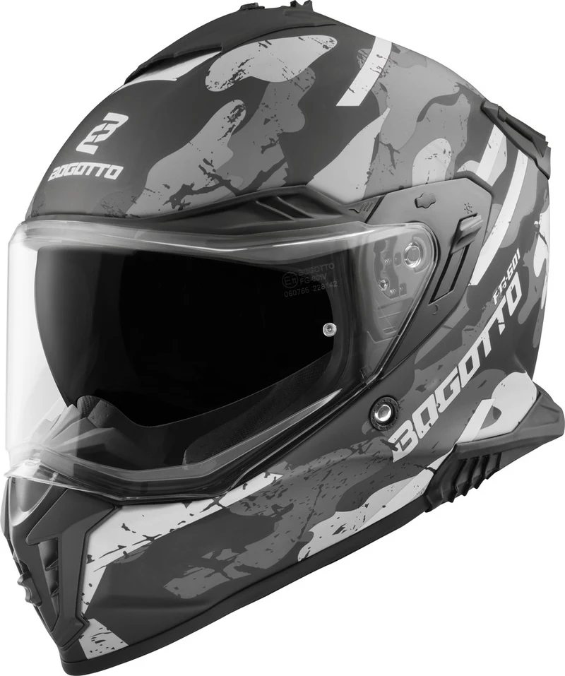 Bogotto FG-601 Sniper Fiberglass Enduro Helmet