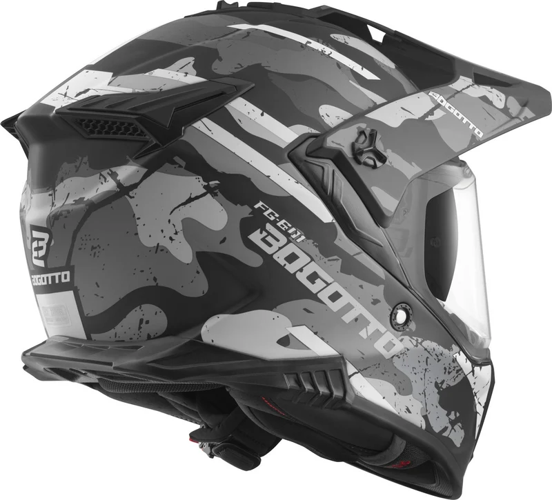 Bogotto FG-601 Sniper Fiberglass Enduro Helmet
