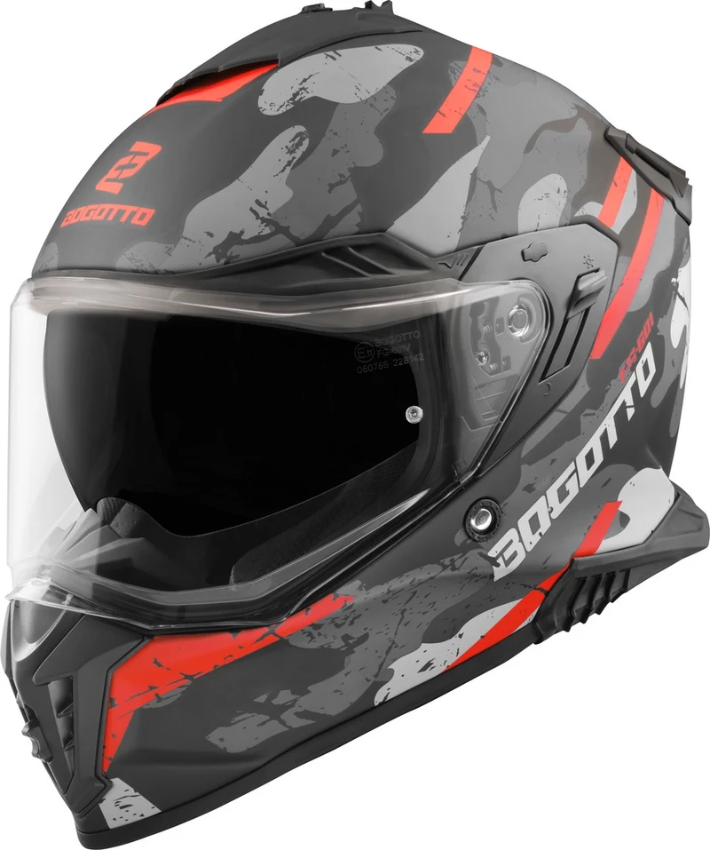 Bogotto FG-601 Sniper Fiberglass Enduro Helmet
