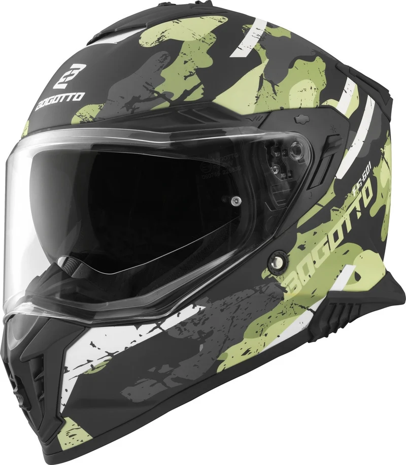 Bogotto FG-601 Sniper Fiberglass Enduro Helmet