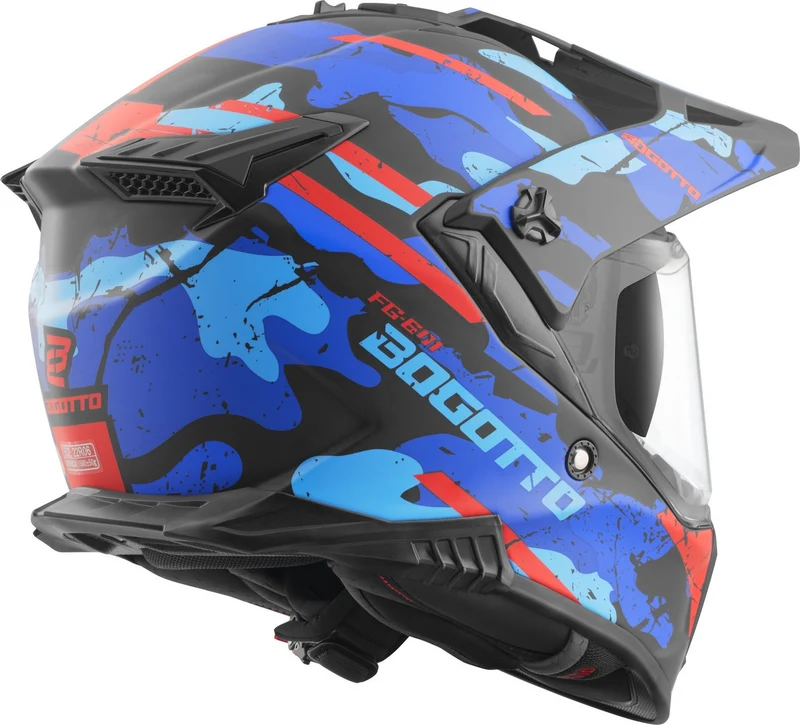 Bogotto FG-601 Sniper Fiberglass Enduro Helmet