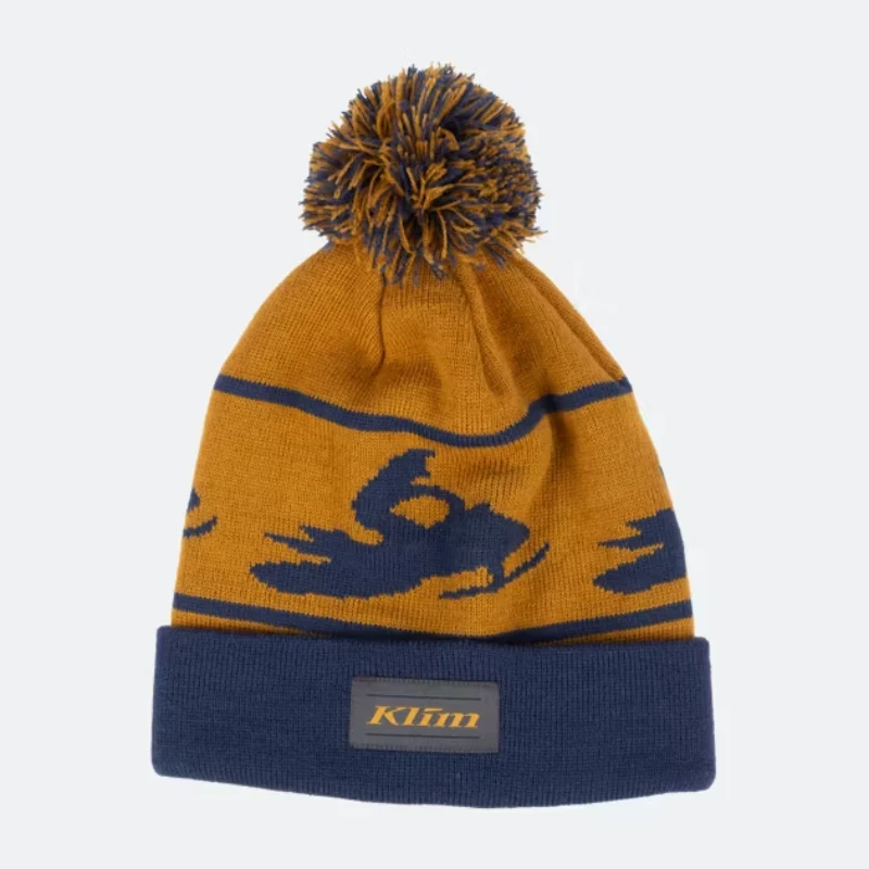 Klim Bomber Beanie Golden Brown Dress Blues